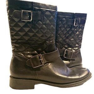 Leather MOTO Boot size 7.5 Black